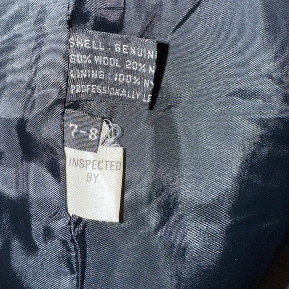 Women's vintage leather and wool Stylish Black and Gray Women's Jacket vintage 7 - Picture 5 of 7